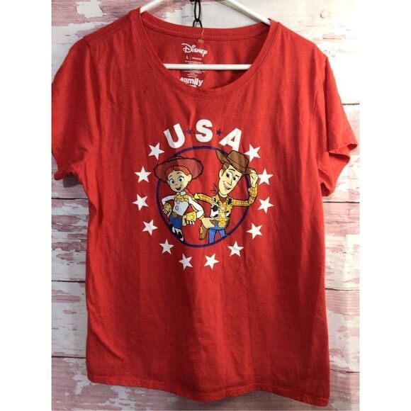 Vintage Toy Story USA Tee Red Crewneck Size L Women’s Never Worn - Picture 6 of 15